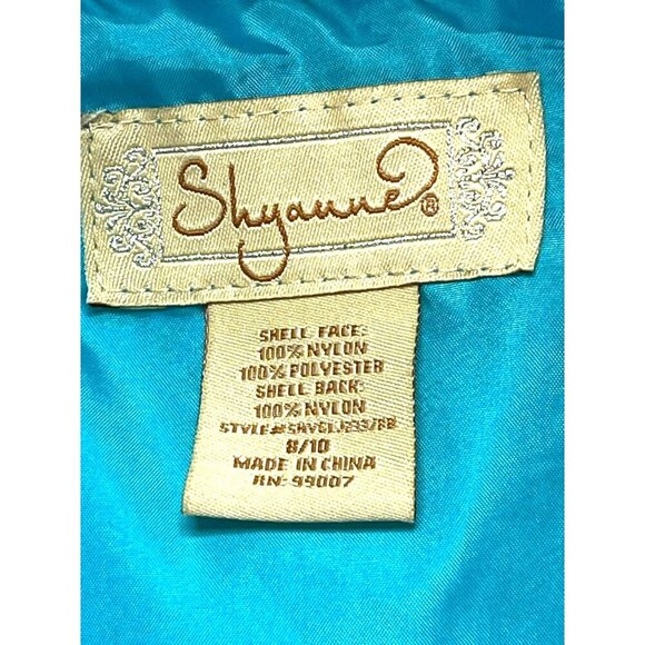 Shayanne Womens Puffer Vest size 8-10 Pockets Western Cowgirl Turquoise NWT - Picture 7 of 13